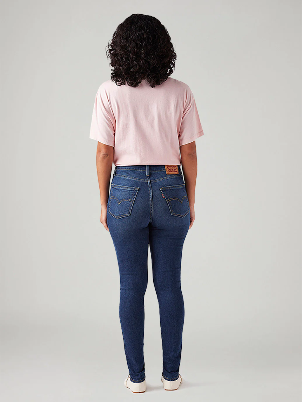 Women's 721 Dark Blue Skinny Fit High Rise Jeans - Image 4