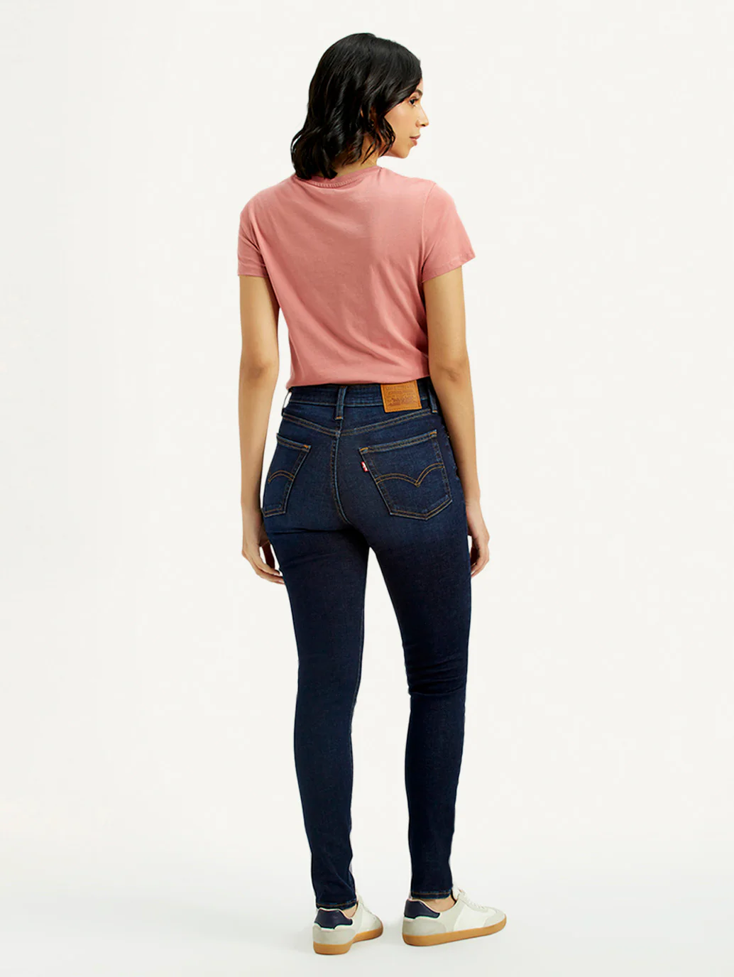 Women's 721 Dark Indigo Skinny Fit High Rise Jeans - Image 3