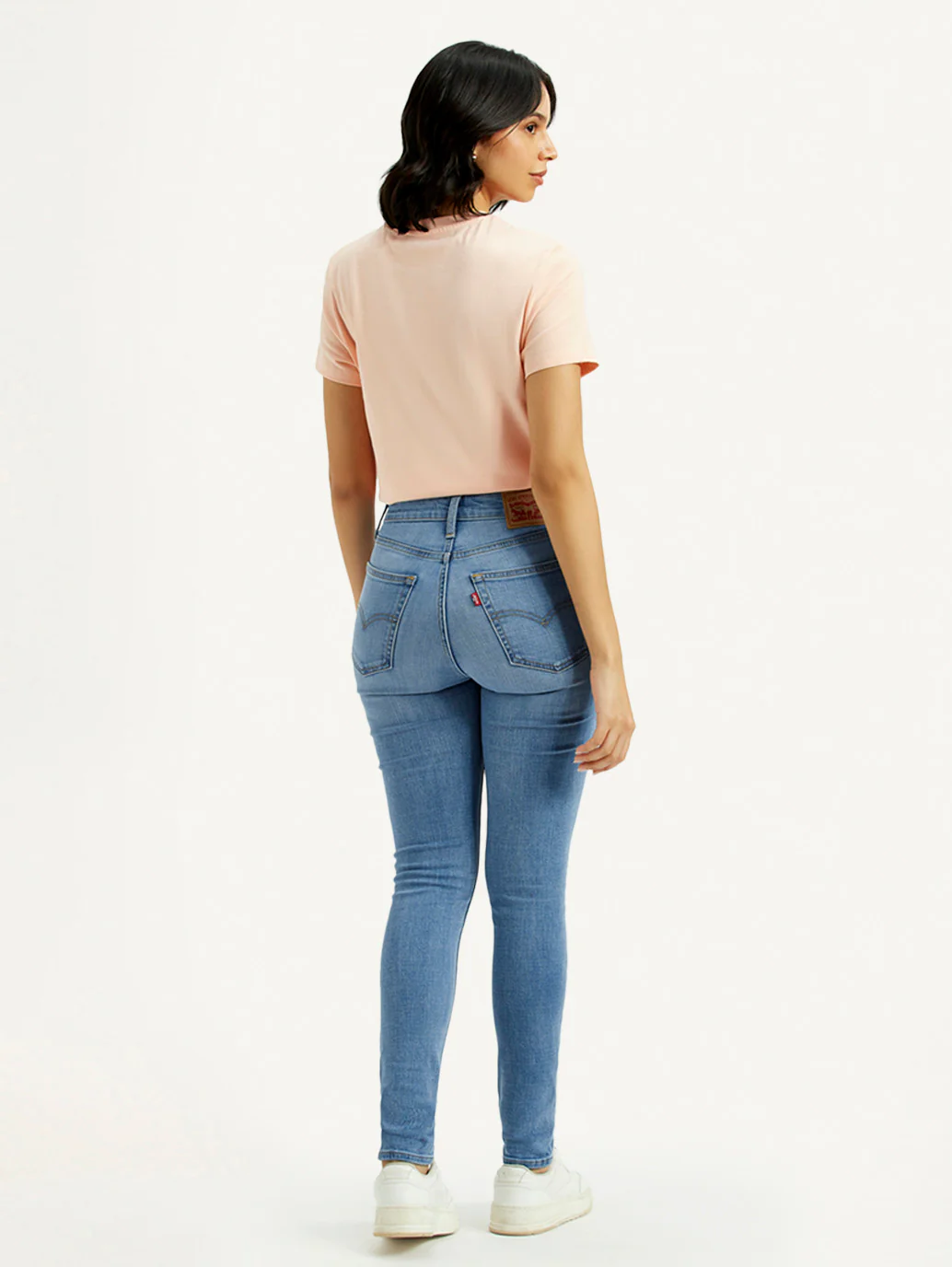 Women's 721 Light Indigo Skinny Fit High Rise Jeans - Image 5