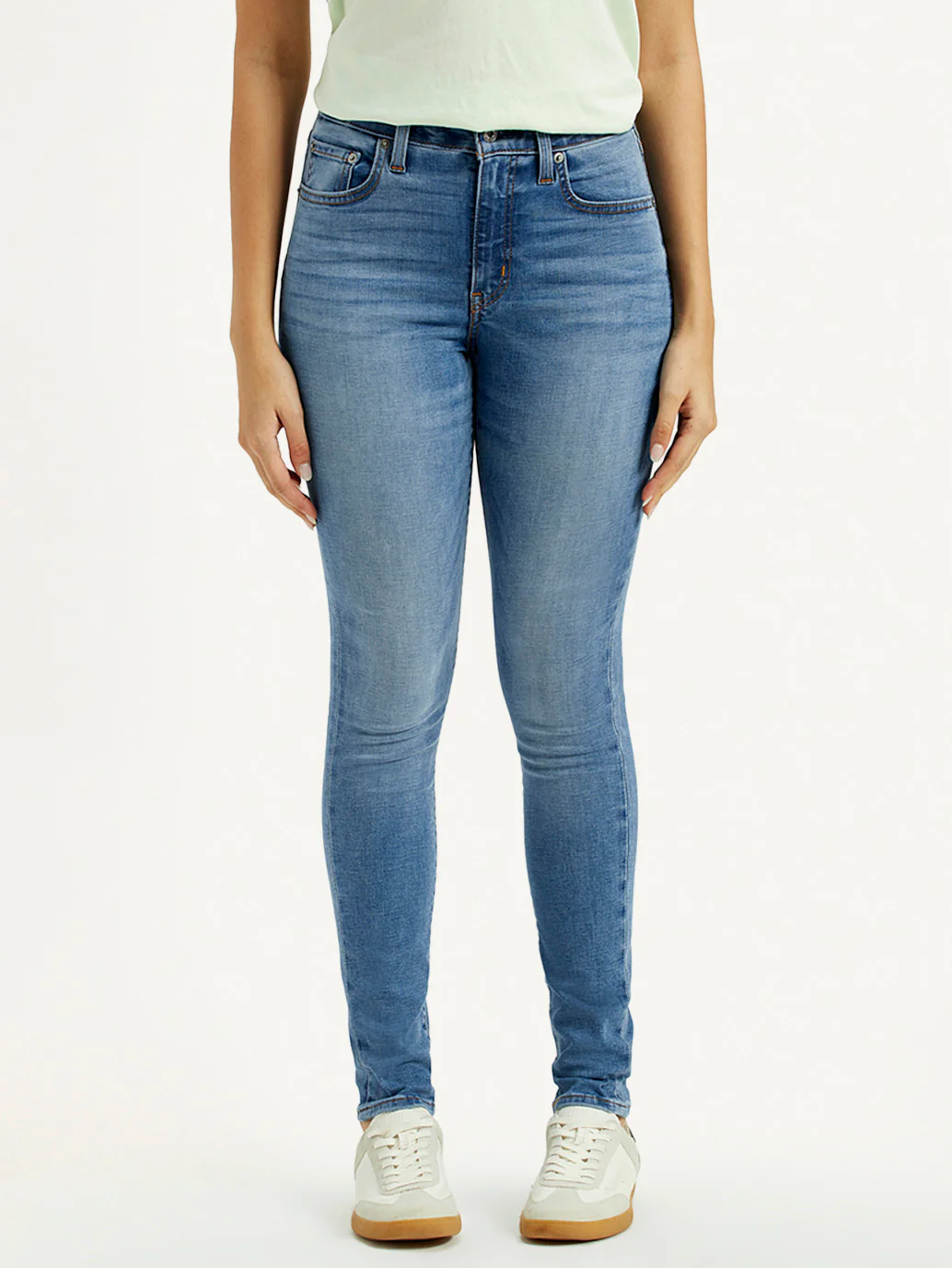 Women's 721 Med Indigo Skinny Fit High Rise Jeans - Image 2