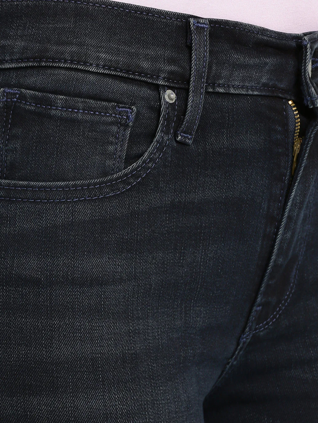 Women's 724 Blue Slim Straight Fit High Rise Jeans - Image 7