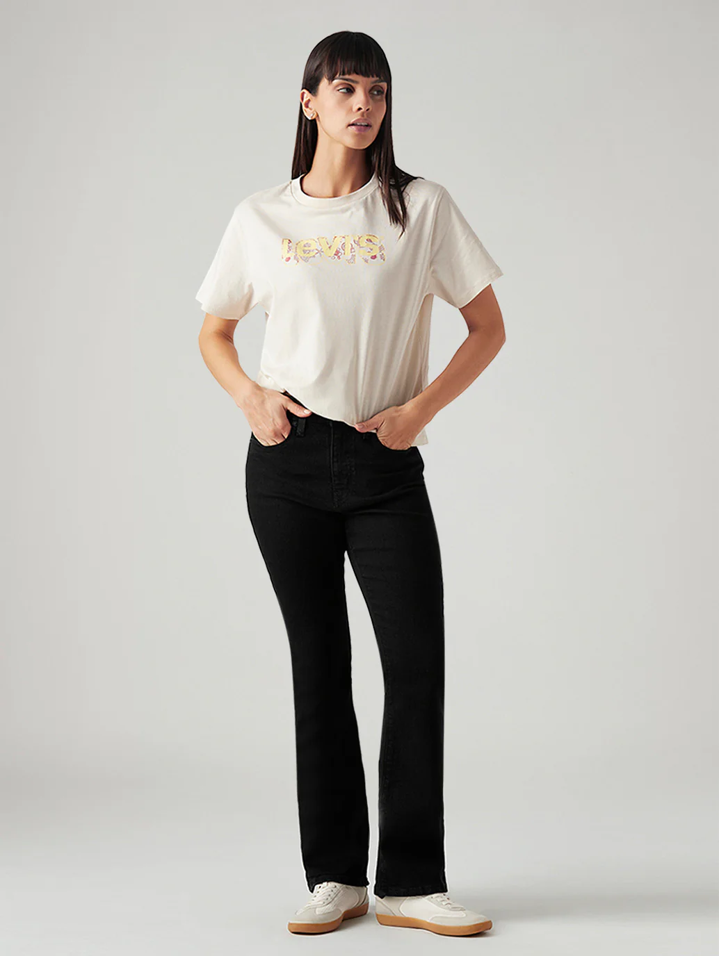 Women's 725 Black Bootcut Fit High Rise Jeans