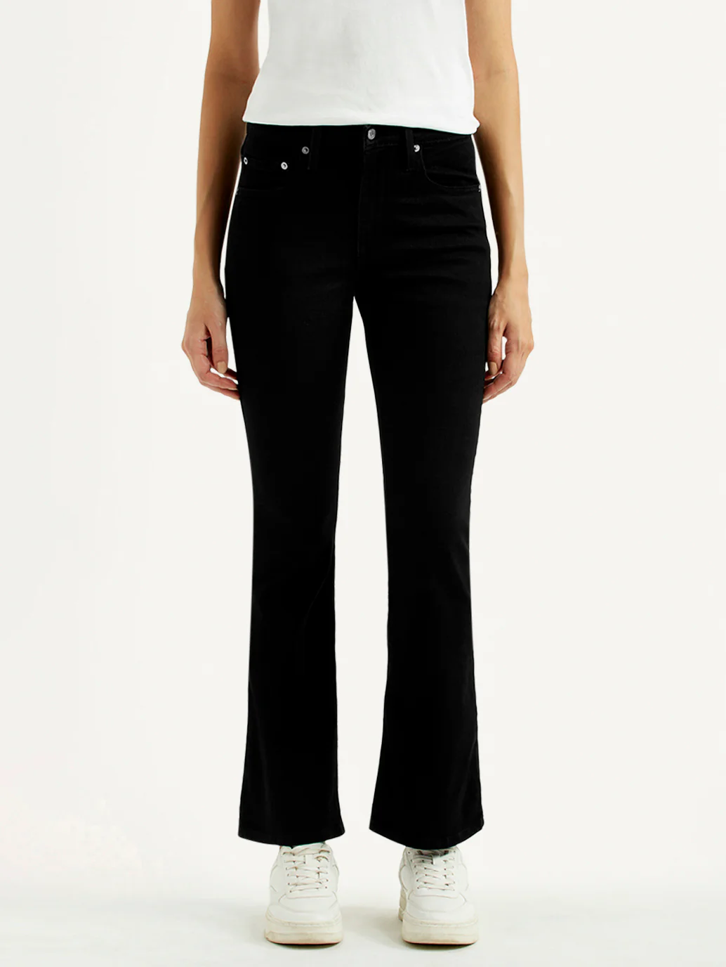 Women's 725 Black Slim Bootcut Fit High Rise Jeans - Image 2