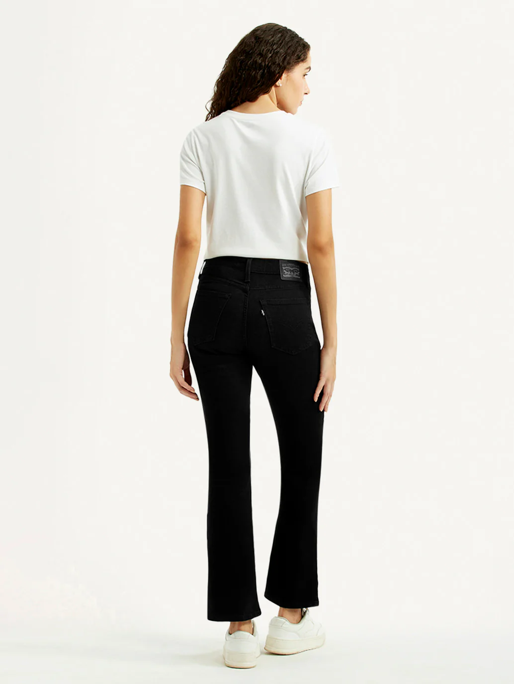 Women's 725 Black Slim Bootcut Fit High Rise Jeans - Image 3