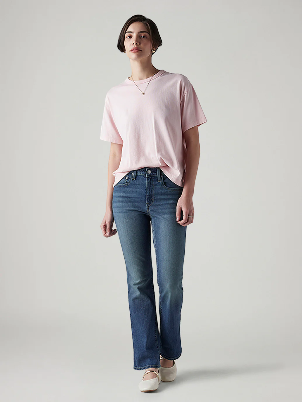 Women's 725 Blue Bootcut Fit High Rise Jeans