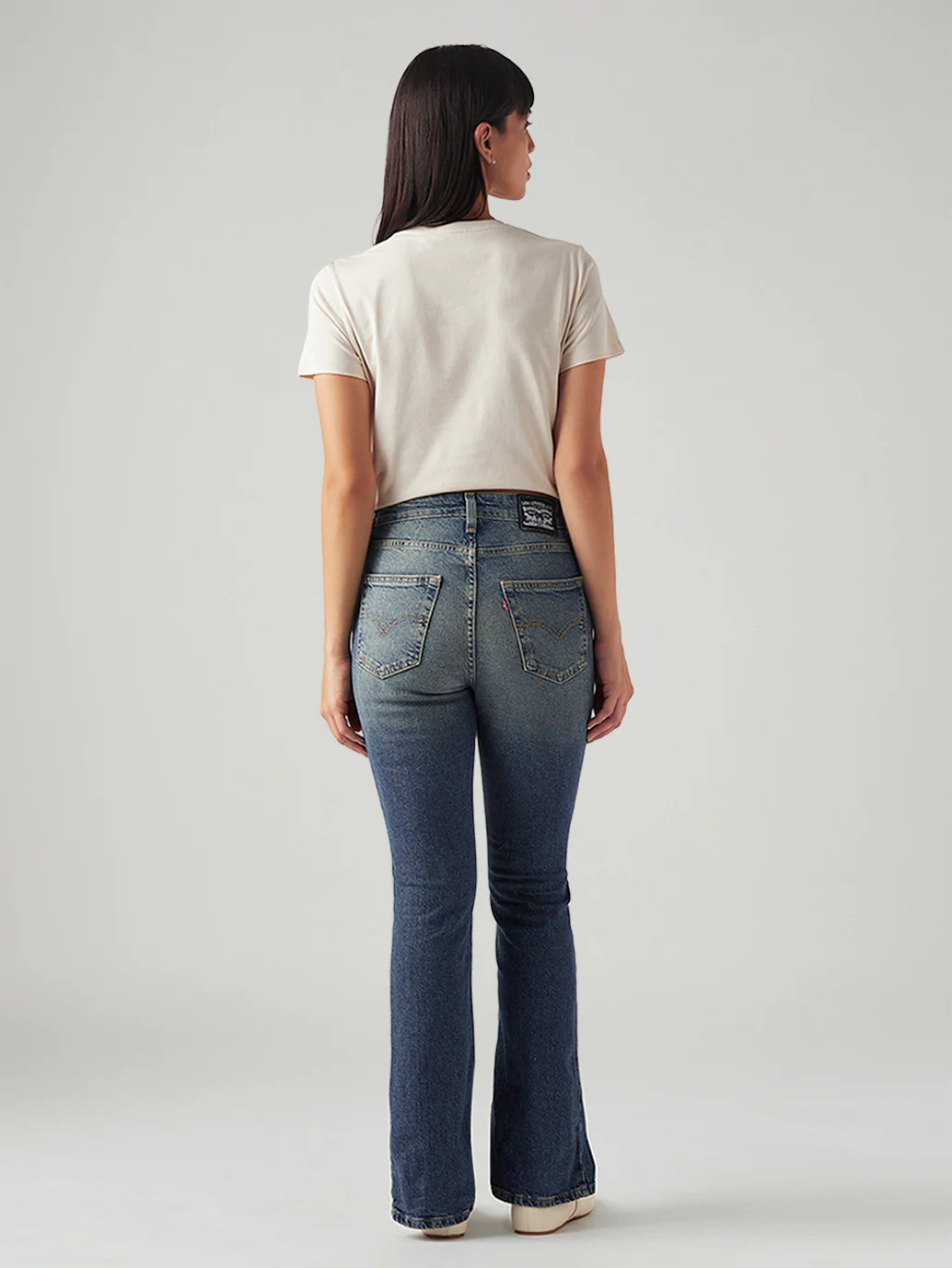 Women's 725 Blue Bootcut Fit High Rise Jeans - Image 3