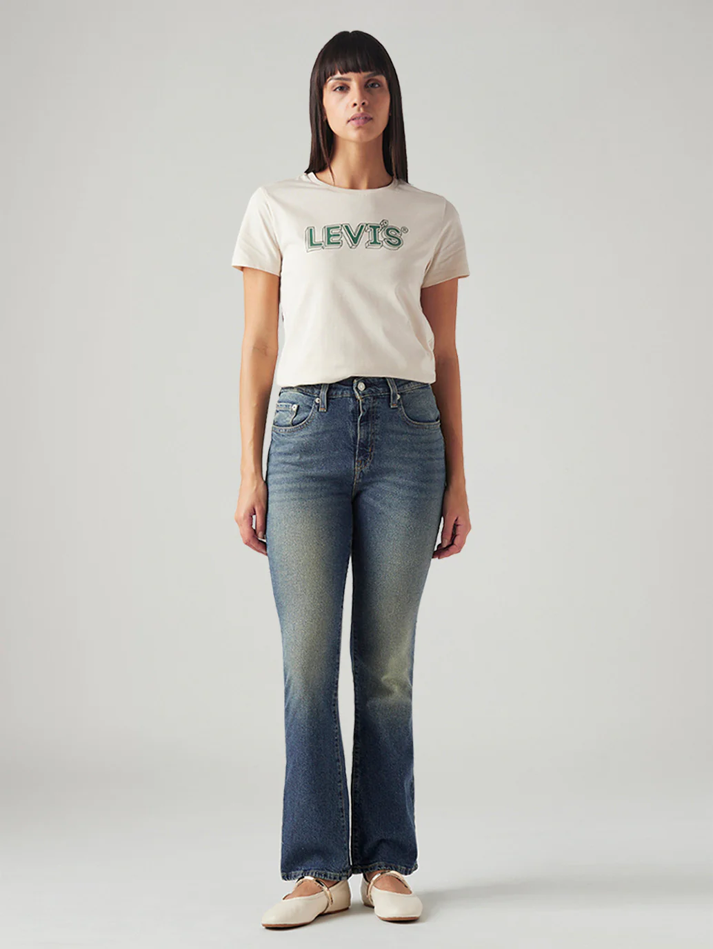 Women's 725 Blue Bootcut Fit High Rise Jeans - Image 7