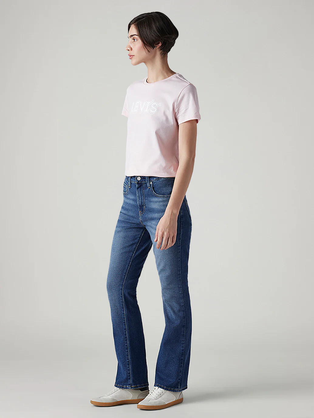 Women's 725 Blue Bootcut Fit High Rise Jeans - Image 6