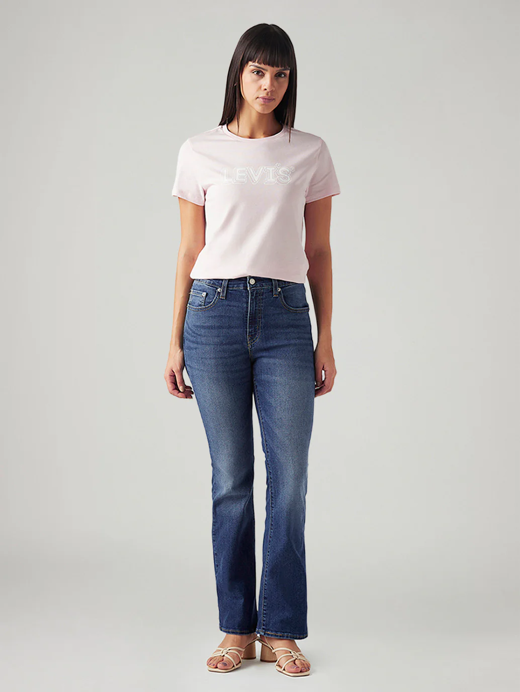 Women's 725 Blue Bootcut Fit High Rise Jeans - Image 2