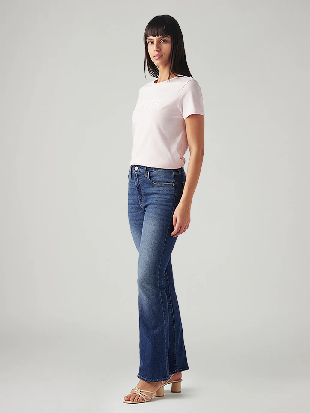 Women's 725 Blue Bootcut Fit High Rise Jeans - Image 7