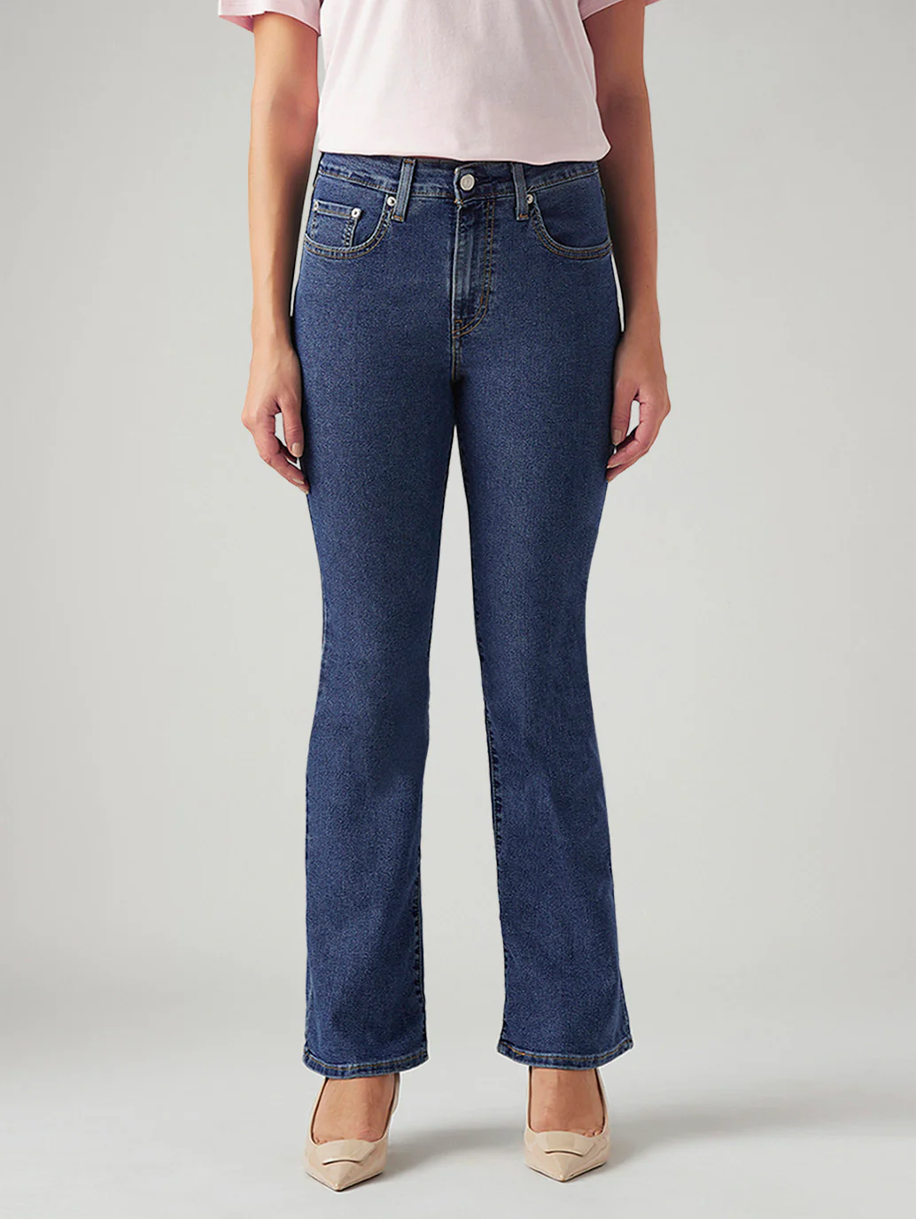 Women's 725 Blue Bootcut Fit High Rise Jeans - Image 2