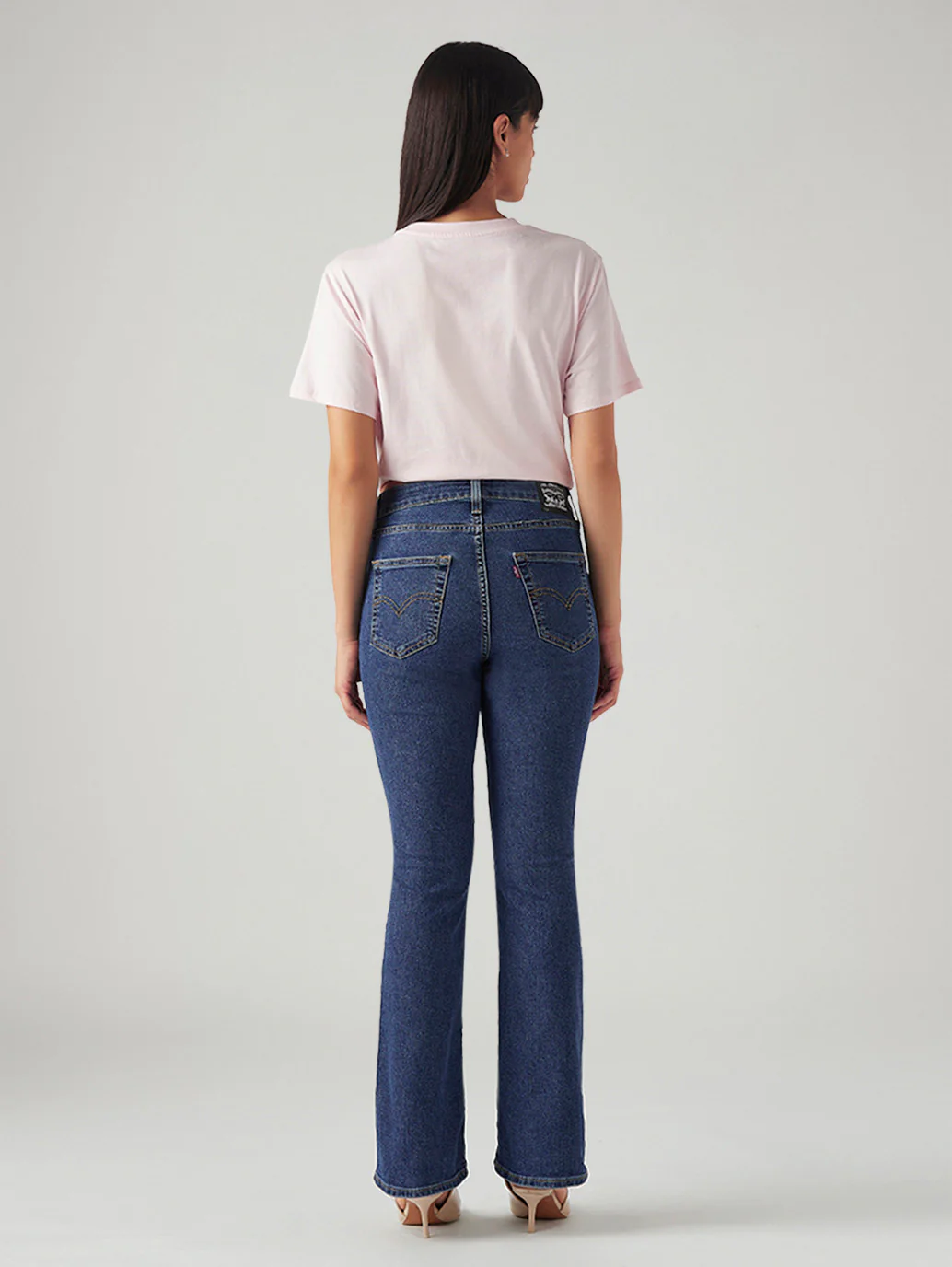 Women's 725 Blue Bootcut Fit High Rise Jeans - Image 3