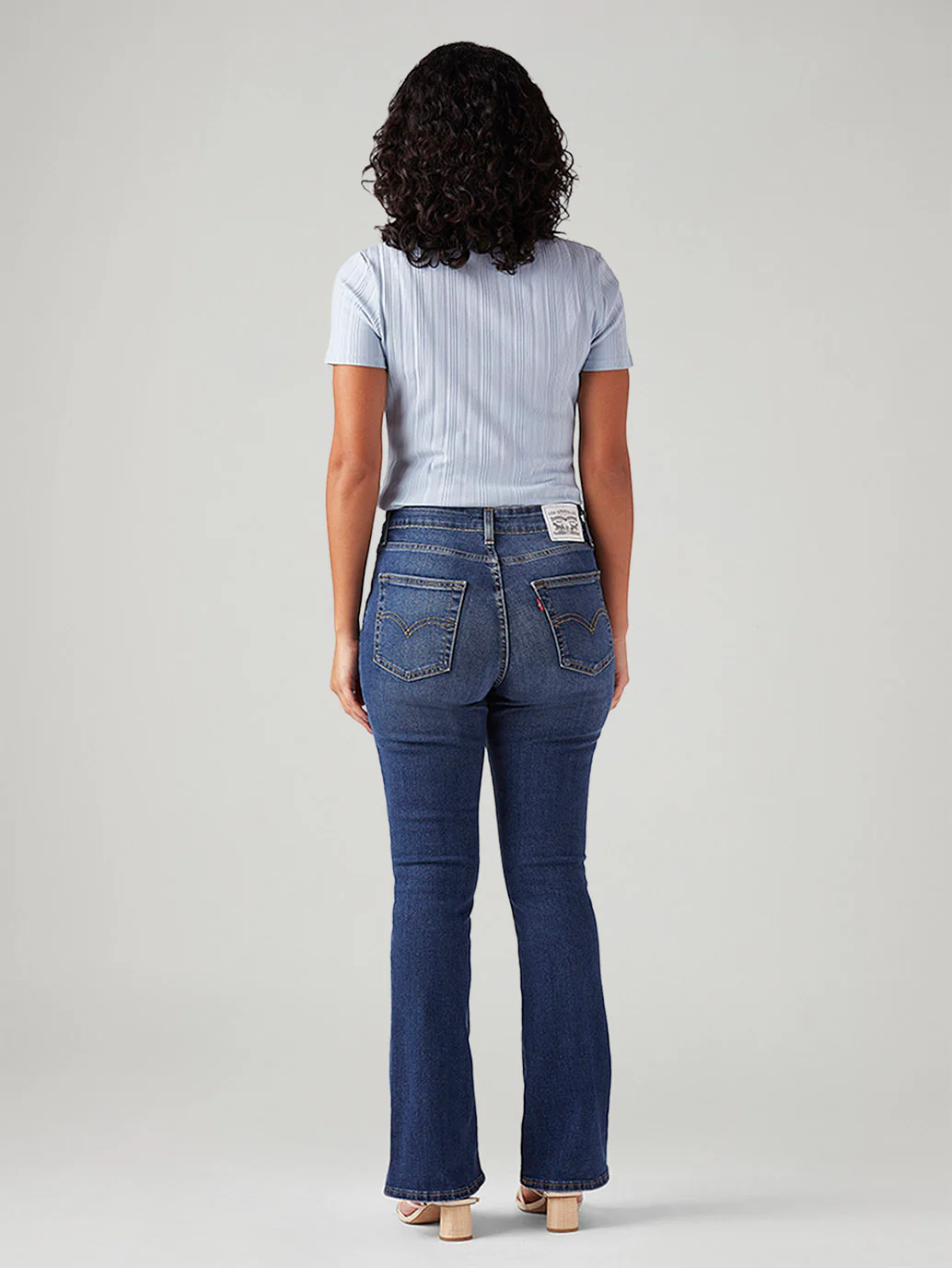Women's 725 Blue Bootcut Fit High Rise Jeans - Image 4