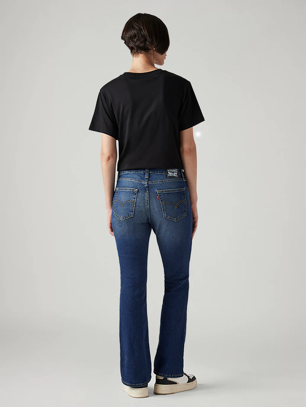 Women's 725 Blue Bootcut Fit High Rise Tinted Jeans - Image 4
