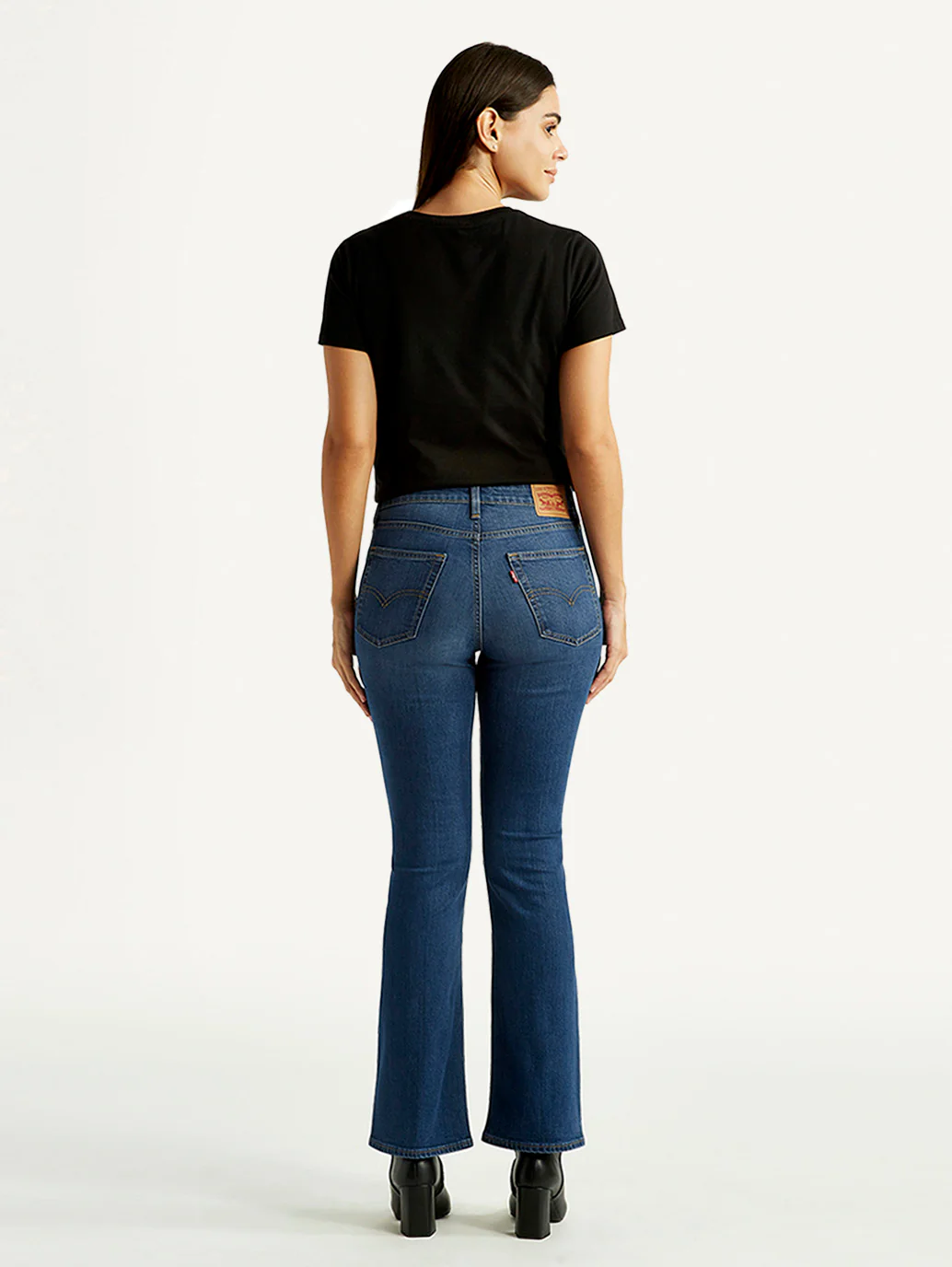 Women's 725 Blue Bootcut Fit High Rise Jeans - Image 3