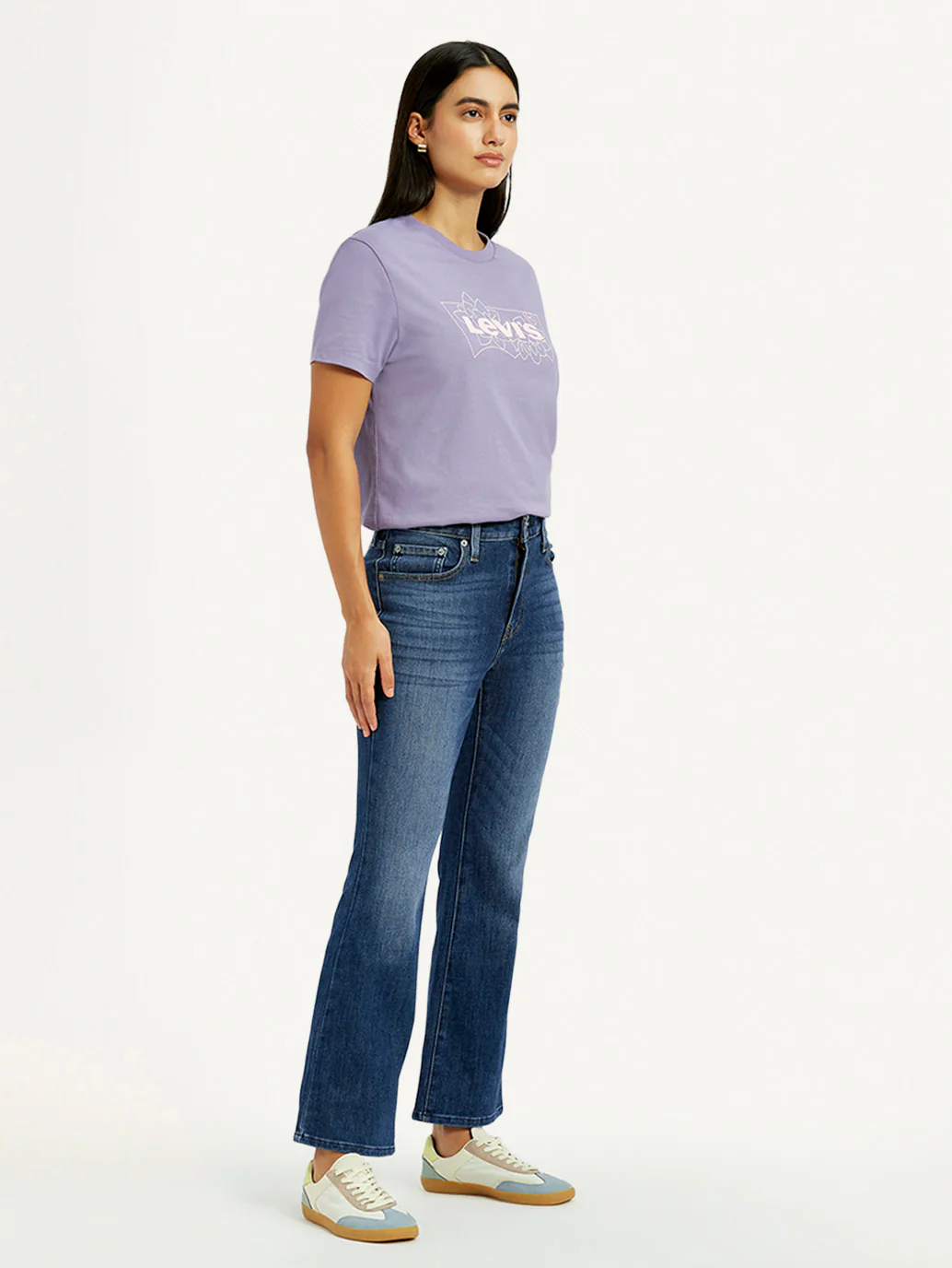 Women's 725 Blue Bootcut Fit High Rise Jeans - Image 6