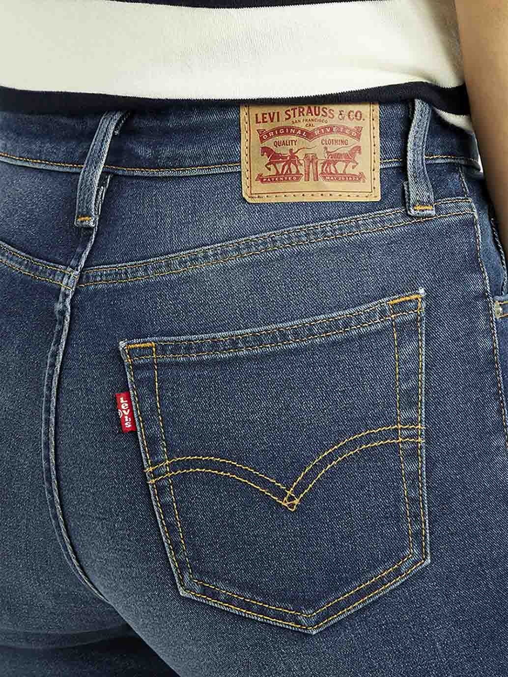 Women's 725 Dark Indigo Bootcut Fit High Rise Jeans - Image 5