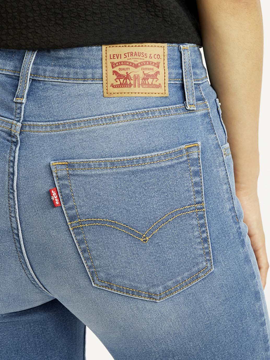 Women's 725 Med Indigo Bootcut Fit High Rise Jeans - Image 6