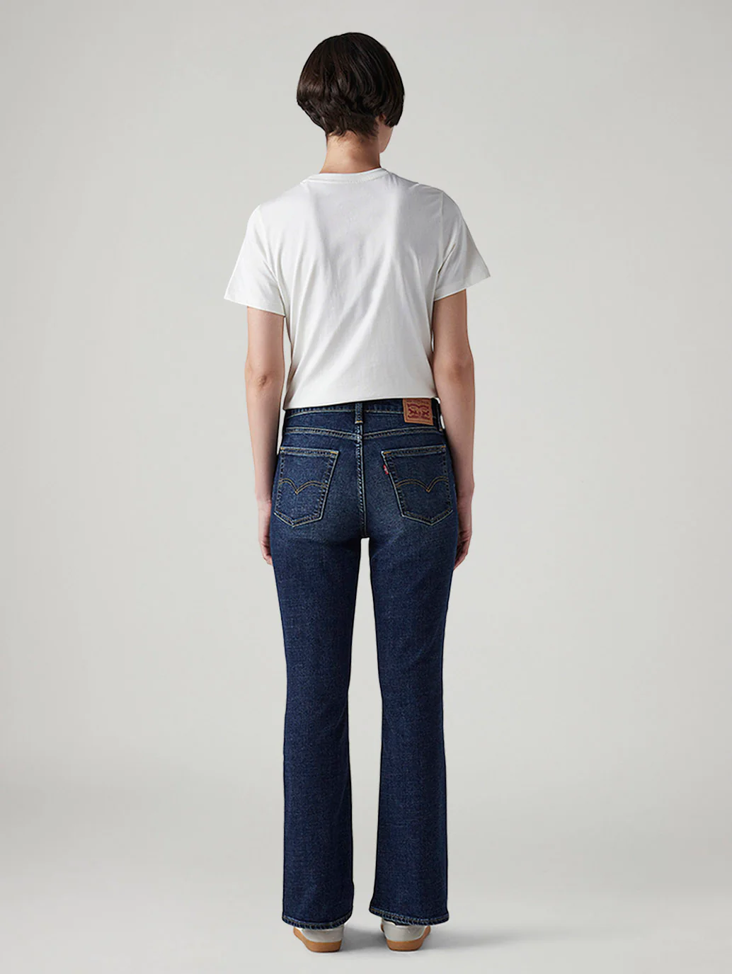 Women's 725 Dark Blue Bootcut Fit High Rise Jeans - Image 4