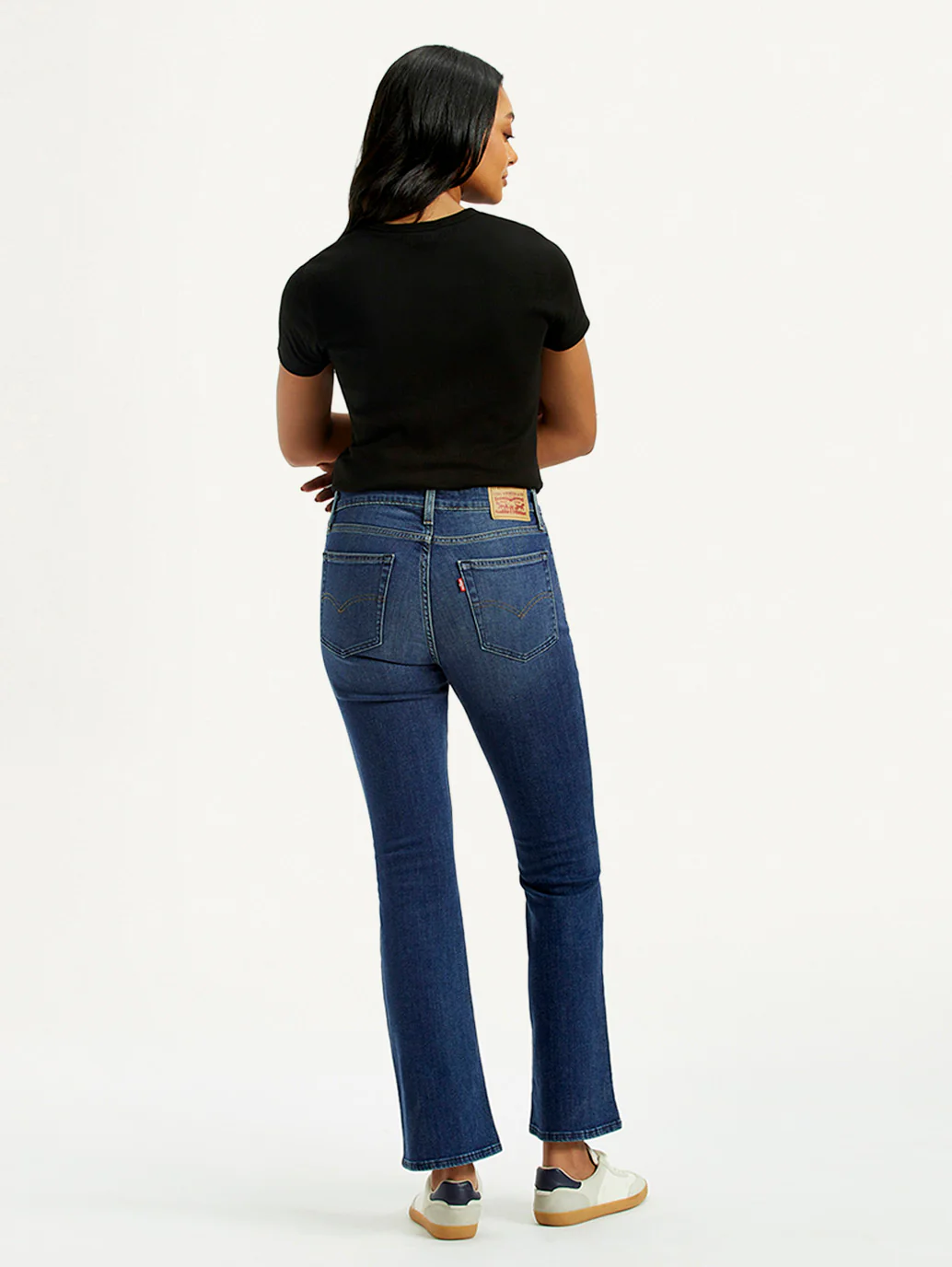 Women's 725 Dark Indigo Bootcut Fit High Rise Jeans - Image 3