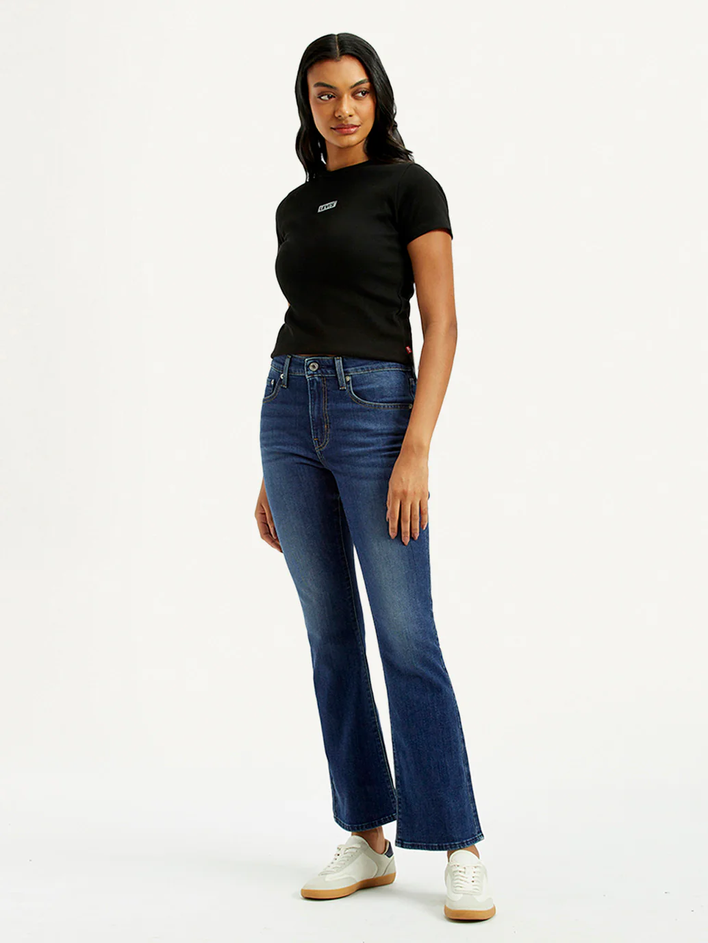 Women's 725 Dark Indigo Bootcut Fit High Rise Jeans - Image 6