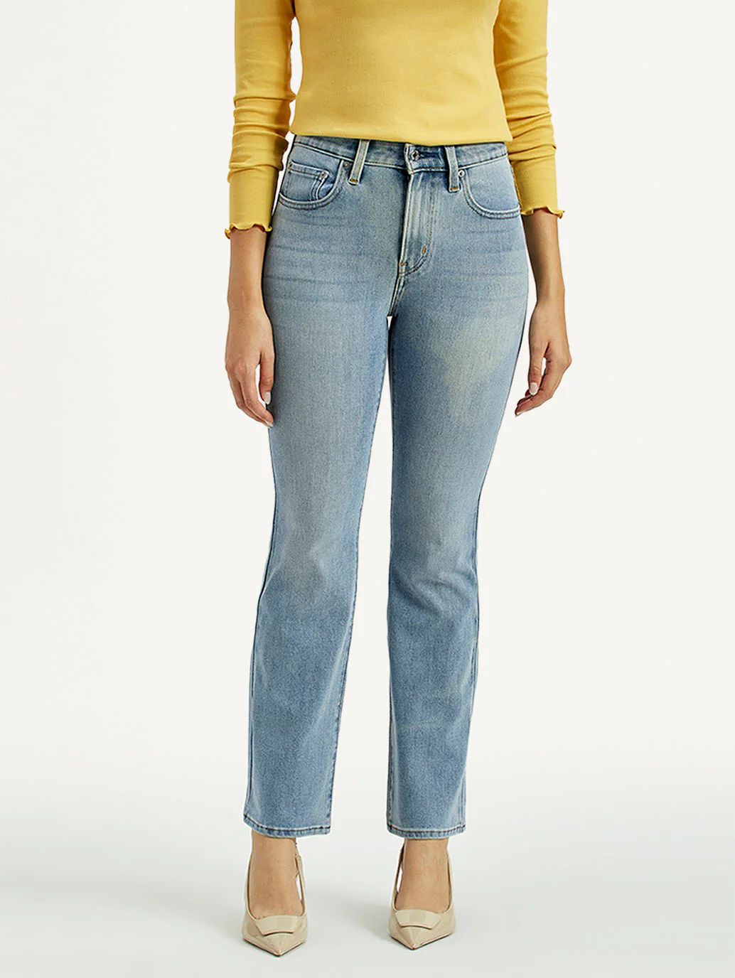 Women's 725 Light Indigo Bootcut Fit High Rise Jeans - Image 3