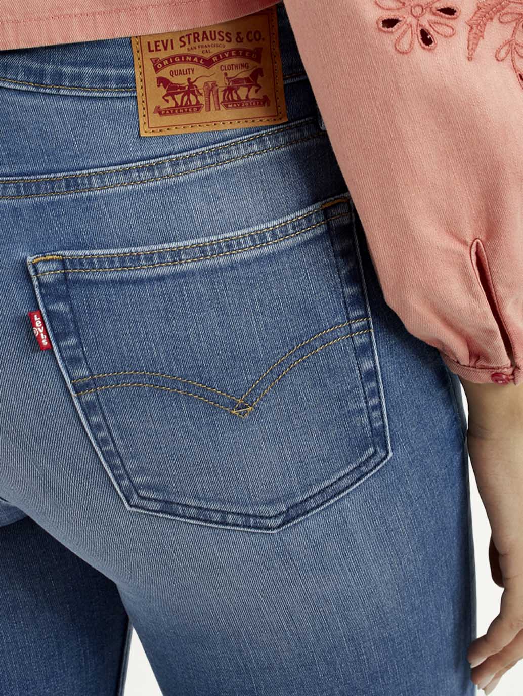 Women's 725 Med Indigo Bootcut Fit High Rise Jeans - Image 6