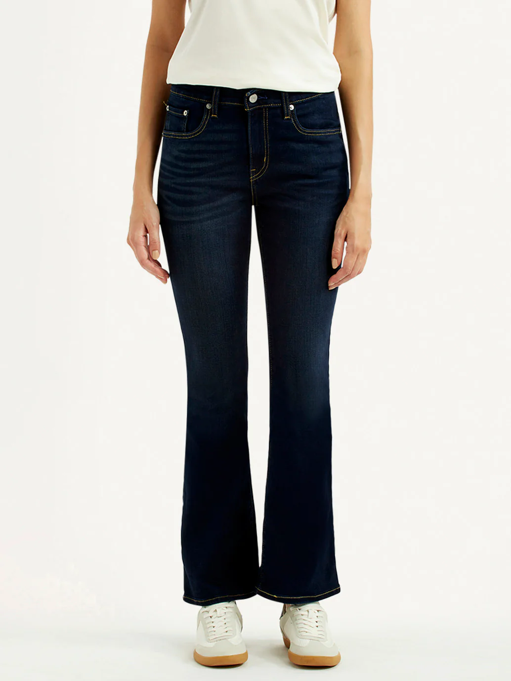 Women's 725 Navy Bootcut Fit High Rise Jeans - Image 3
