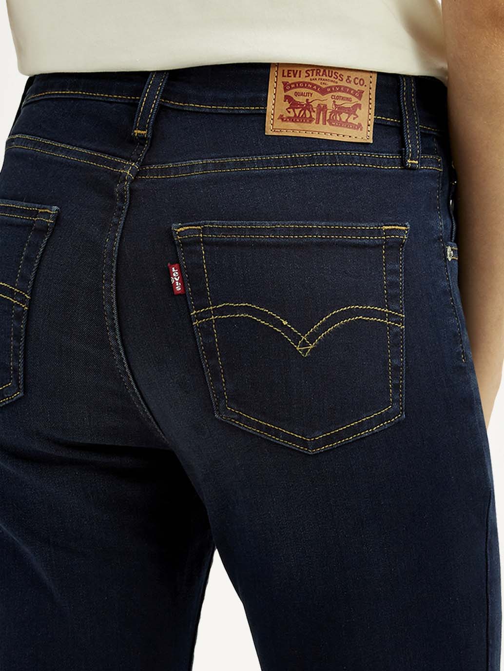 Women's 725 Navy Bootcut Fit High Rise Jeans - Image 6