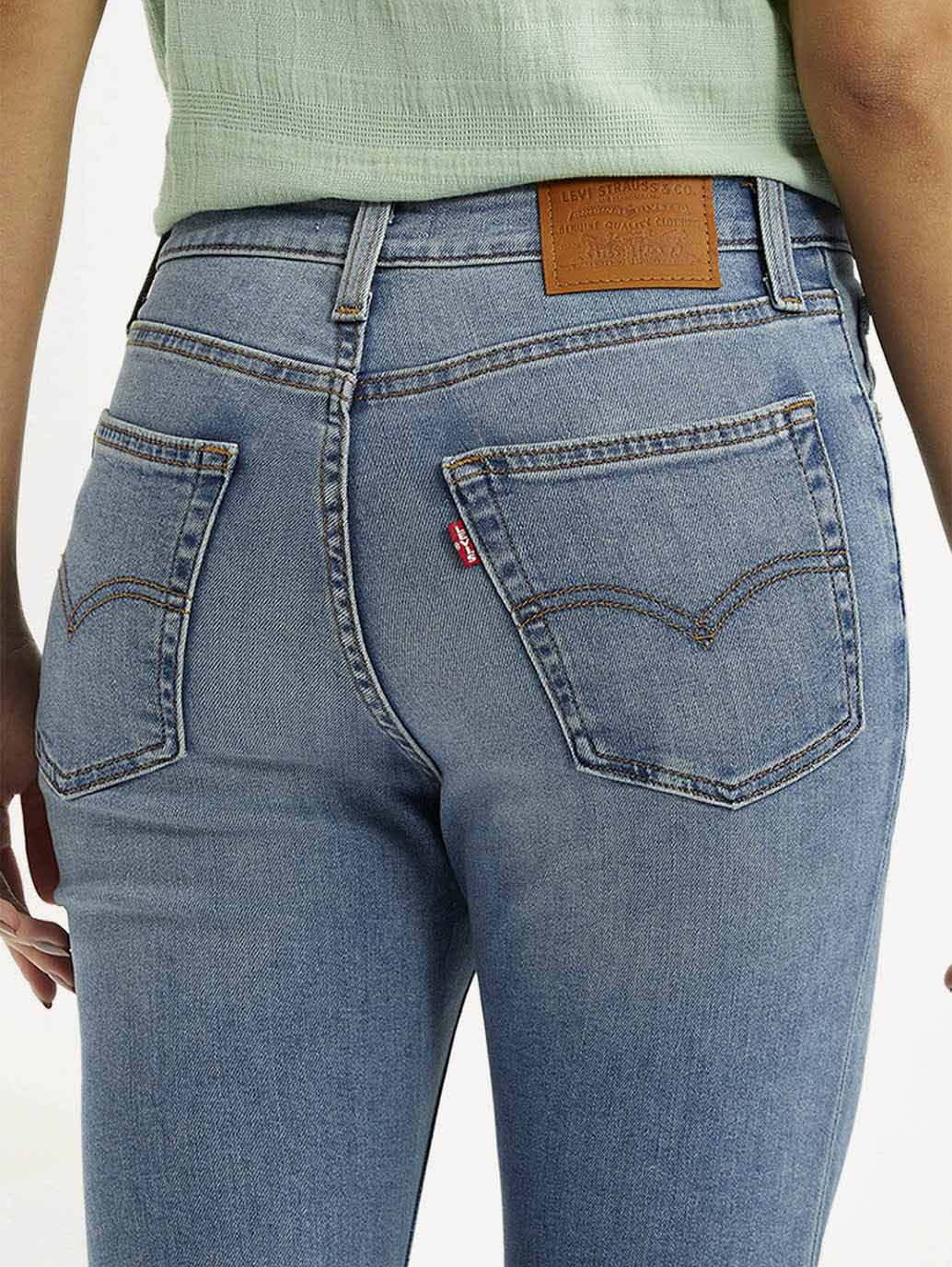 Women's 726 Blue Slim Flare Fit High Rise Jeans - Image 5