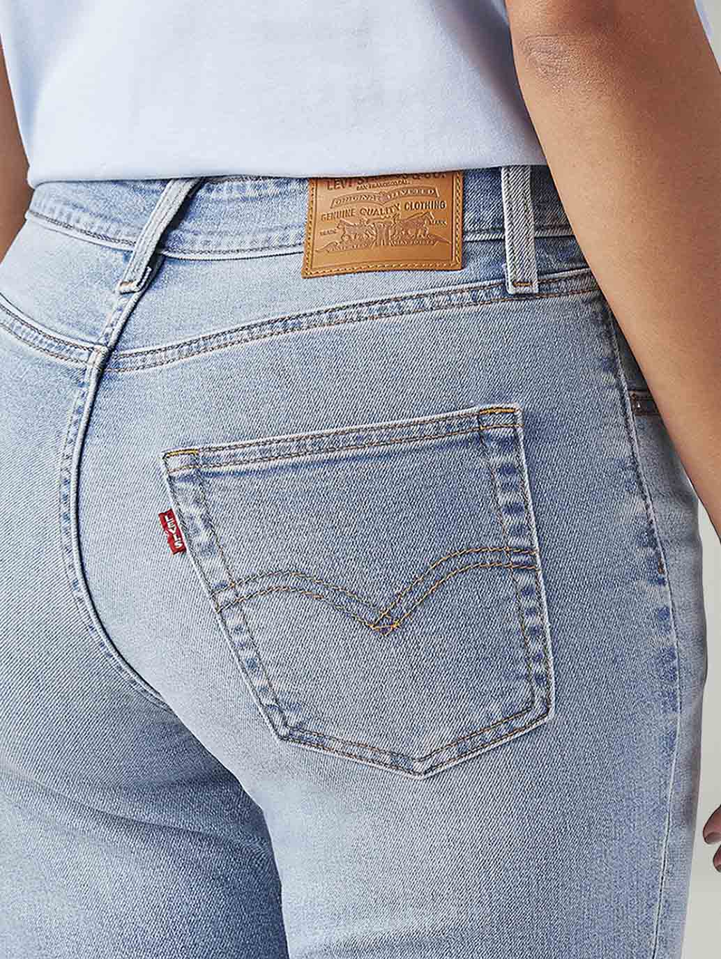 Women's 726 Light Blue Flared Fit High Rise Jeans - Image 5