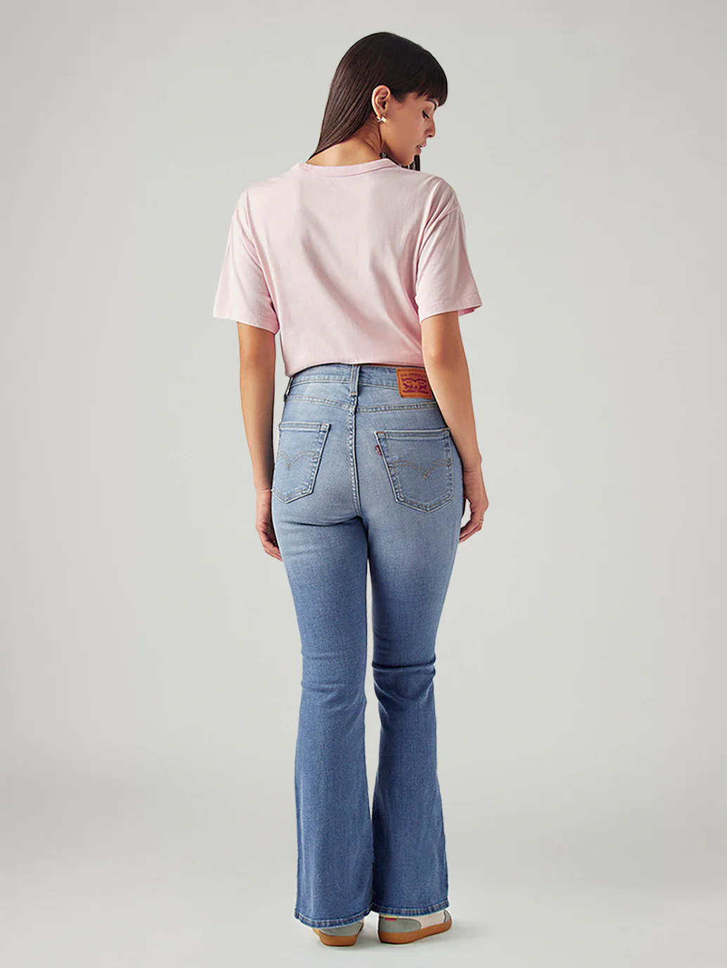 Women's 726 Light Blue Flared Fit High Rise Jeans - Image 5