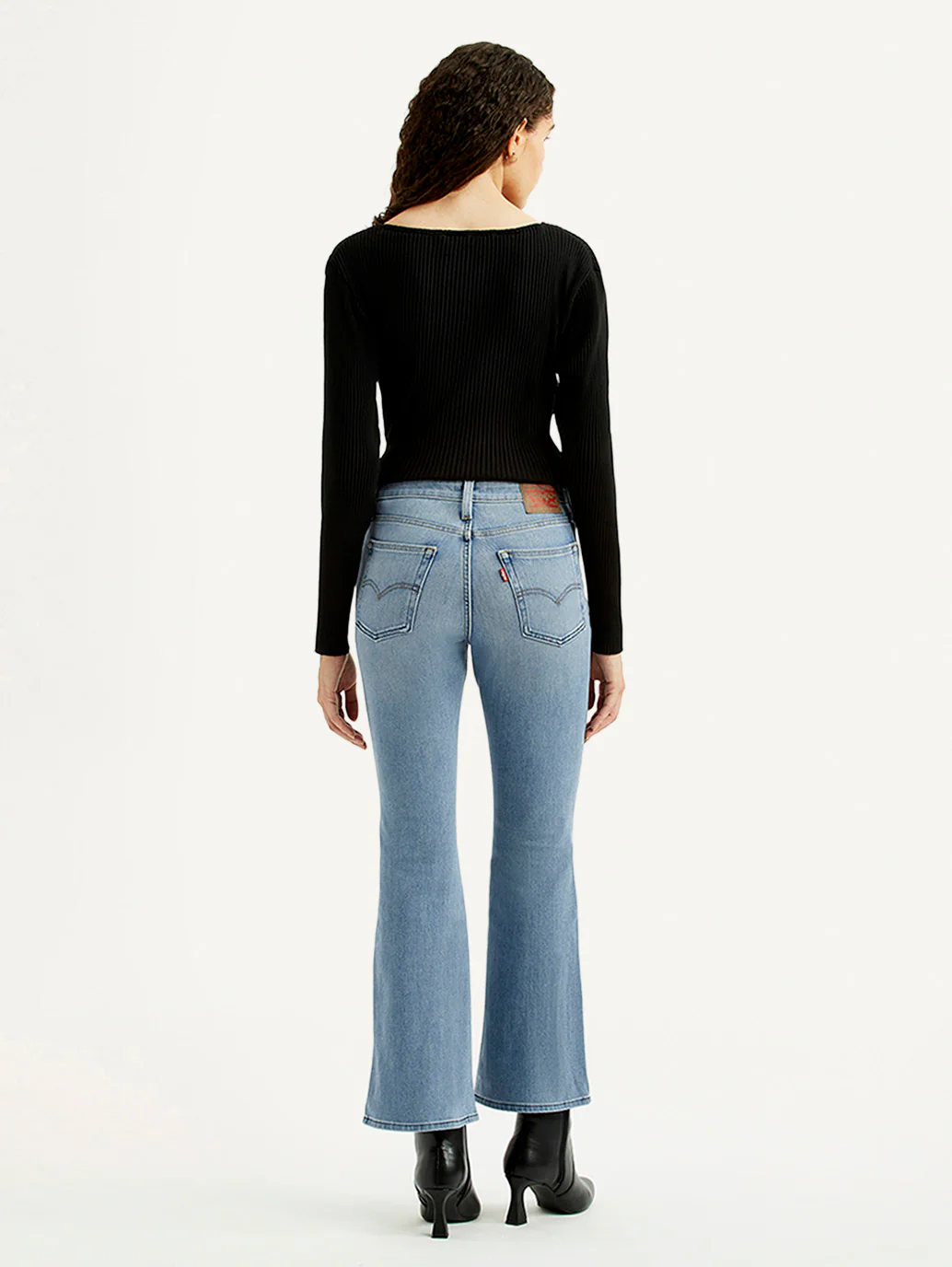 Women's 726 Light Blue Flared Fit High Rise Jeans - Image 5
