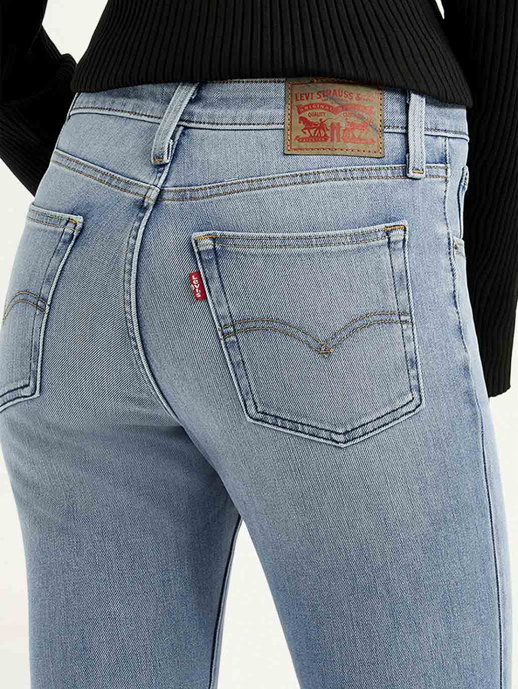 Women's 726 Light Blue Flared Fit High Rise Jeans - Image 6