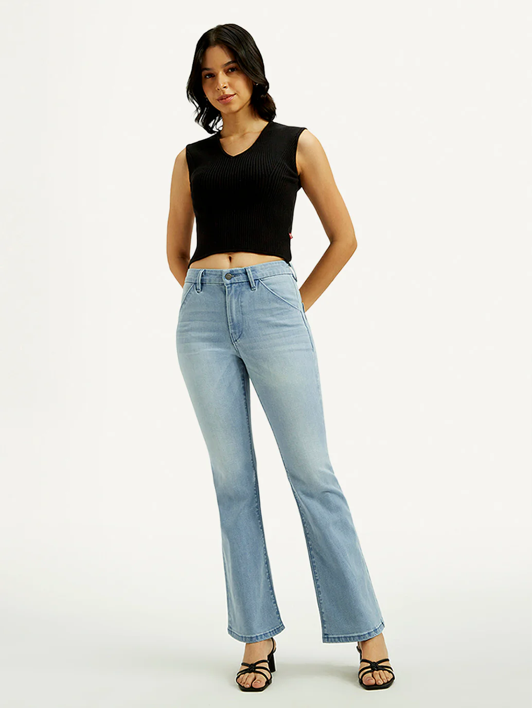 Women's Redloop 726 Light Indigo Flared Fit High Rise Jeans