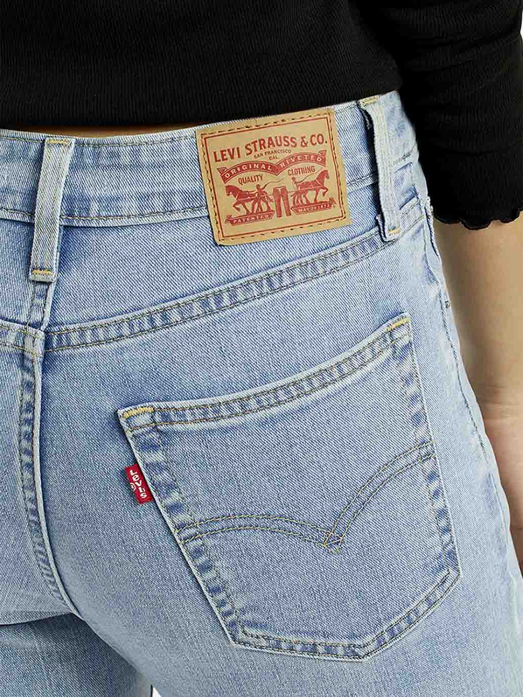 Women's 726 Light Indigo Flared Fit High Rise Jeans - Image 6