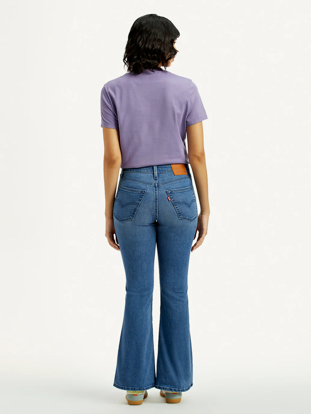 Women's 726 Mid Indigo Flared Fit High Rise Jeans - Image 3