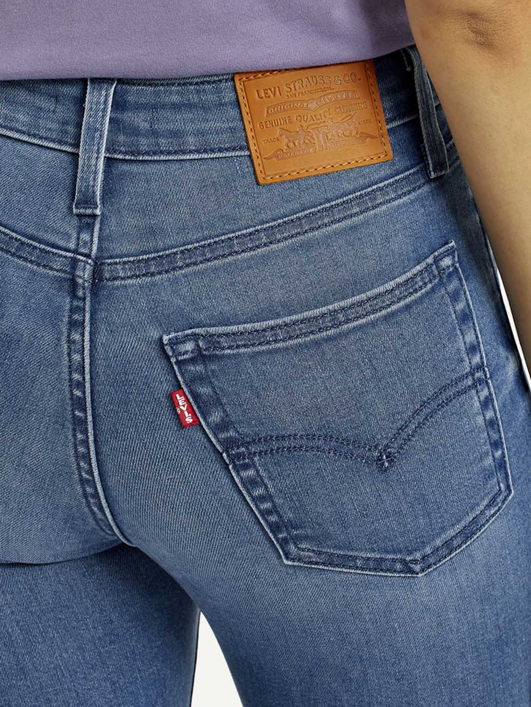 Women's 726 Mid Indigo Flared Fit High Rise Jeans - Image 5