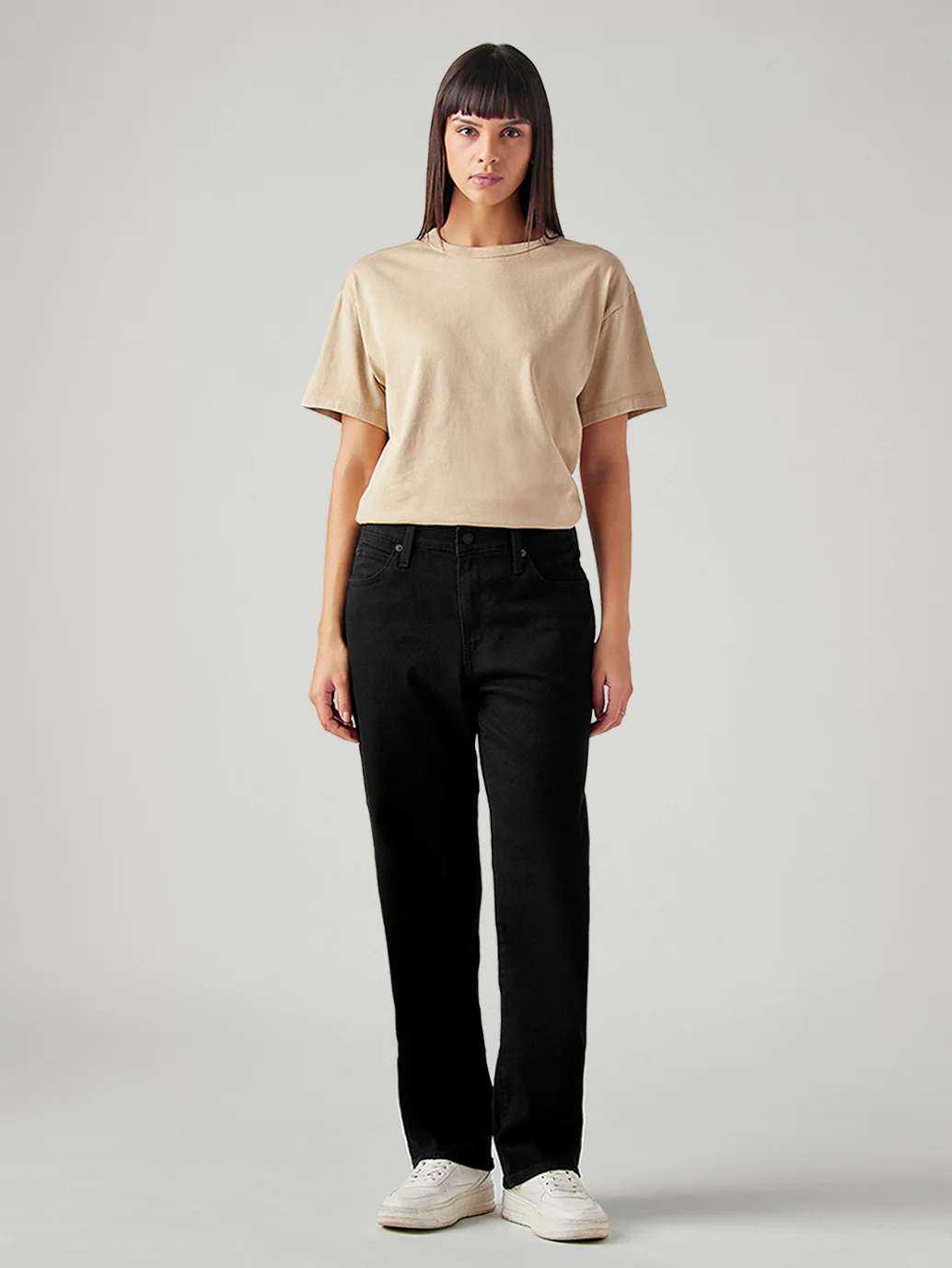 Women's 94 Black Baggy Fit Mid Rise Jeans - Image 7