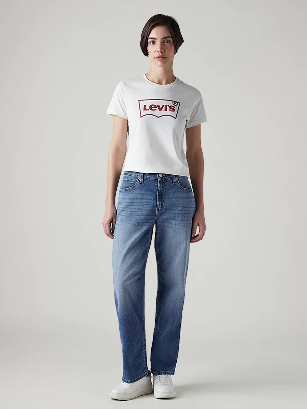 Women's 94 Blue Baggy Fit High Rise Jeans - Image 2