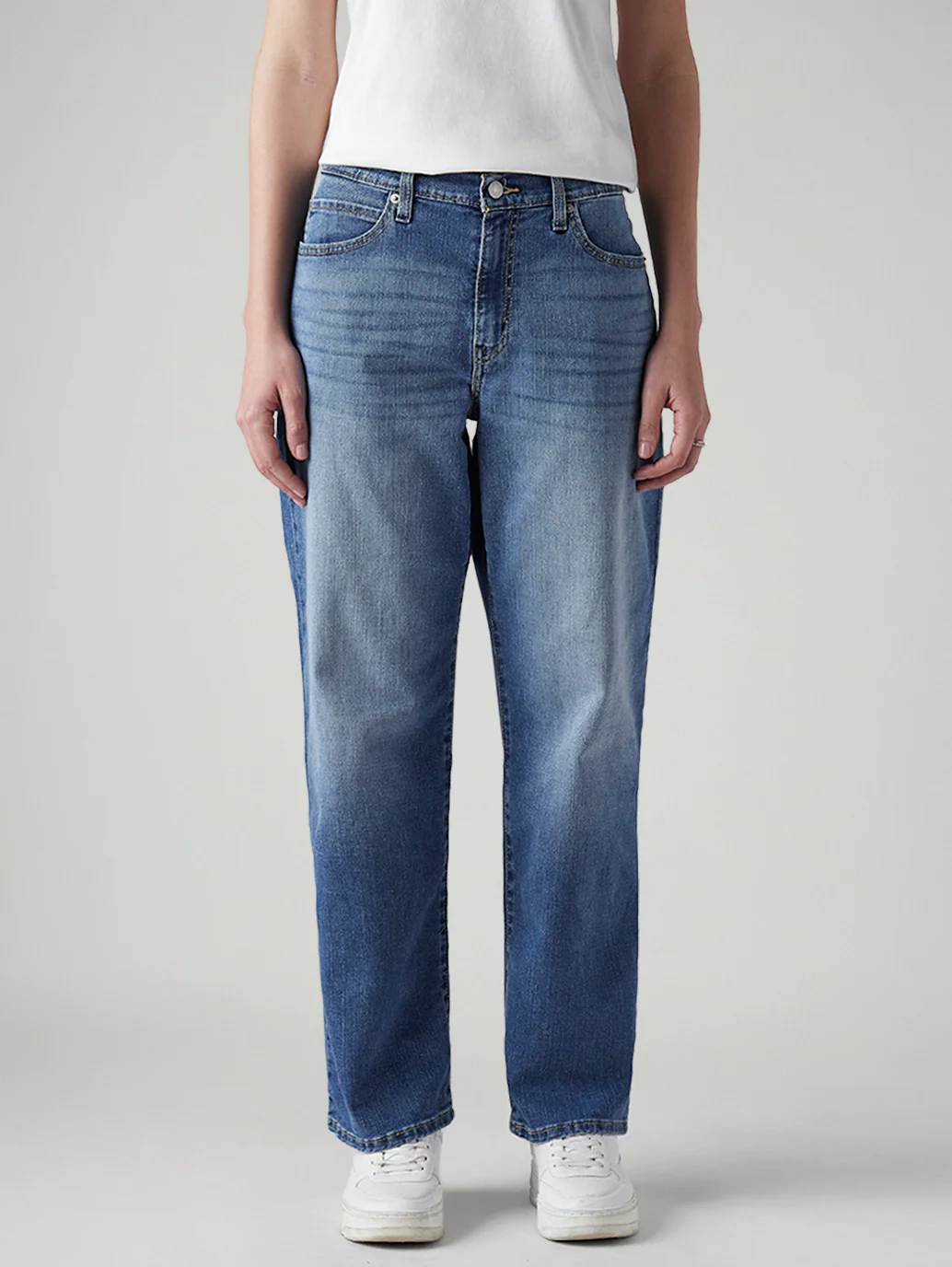 Women's 94 Blue Baggy Fit High Rise Jeans - Image 3