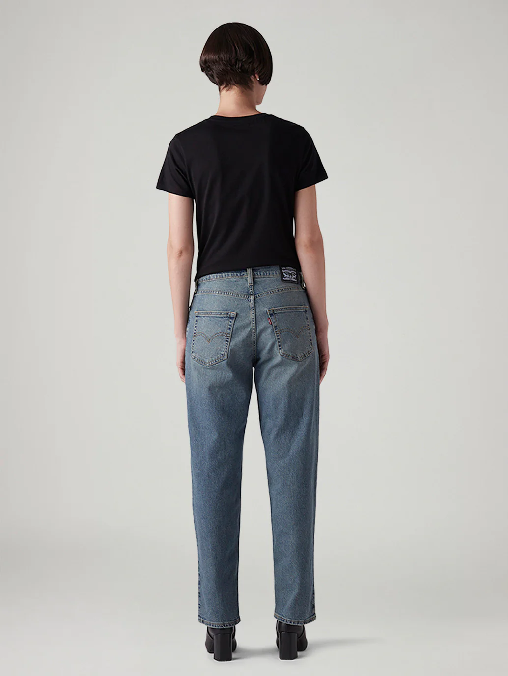 Women's 94 Blue Baggy Fit Mid Rise Jeans - Image 3