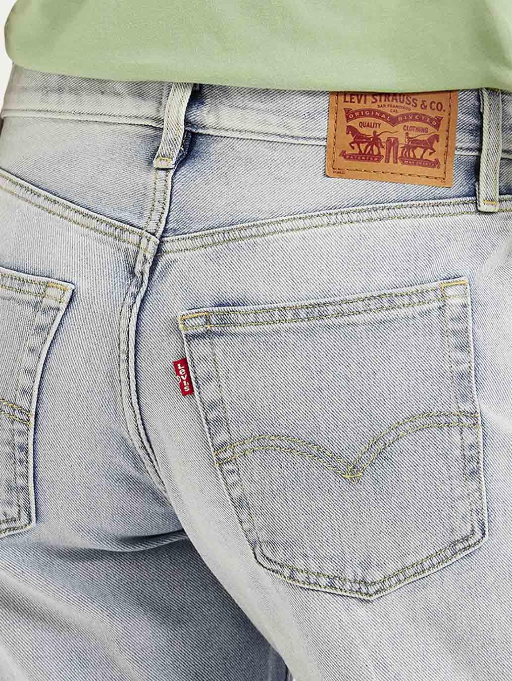 Women's 94 Light Blue Baggy Fit Mid Rise Jeans - Image 5