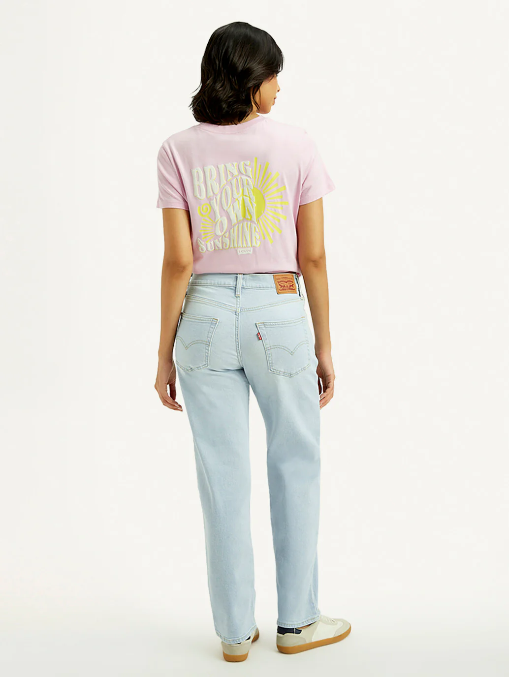 Women's 94 Light Indigo Baggy Fit Mid Rise Jeans - Image 5