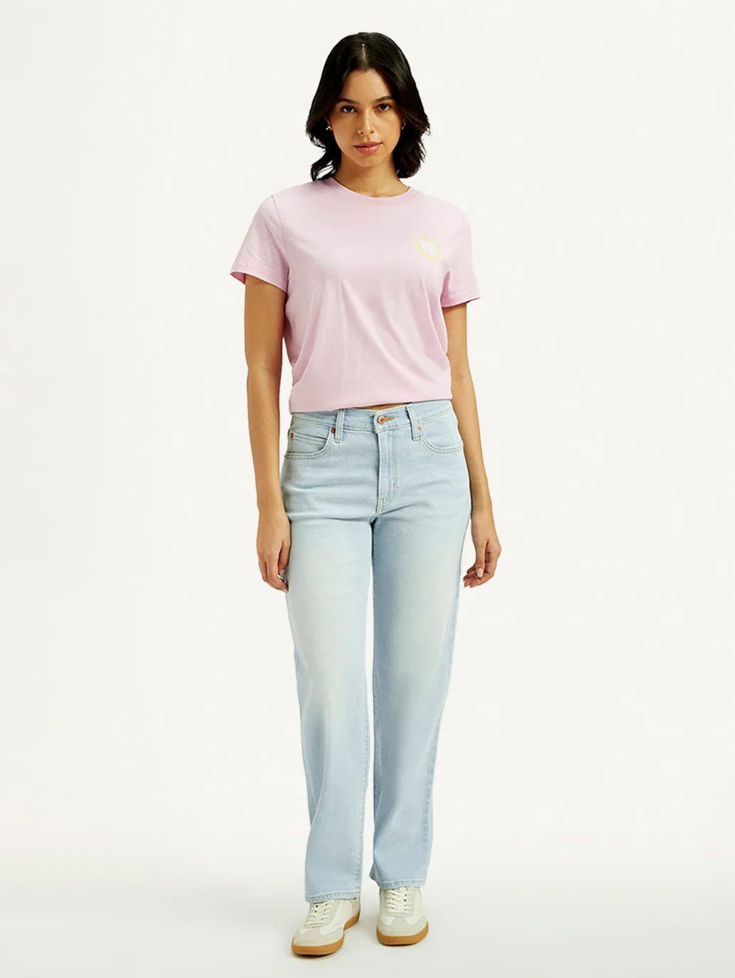 Women's 94 Light Indigo Baggy Fit Mid Rise Jeans - Image 8