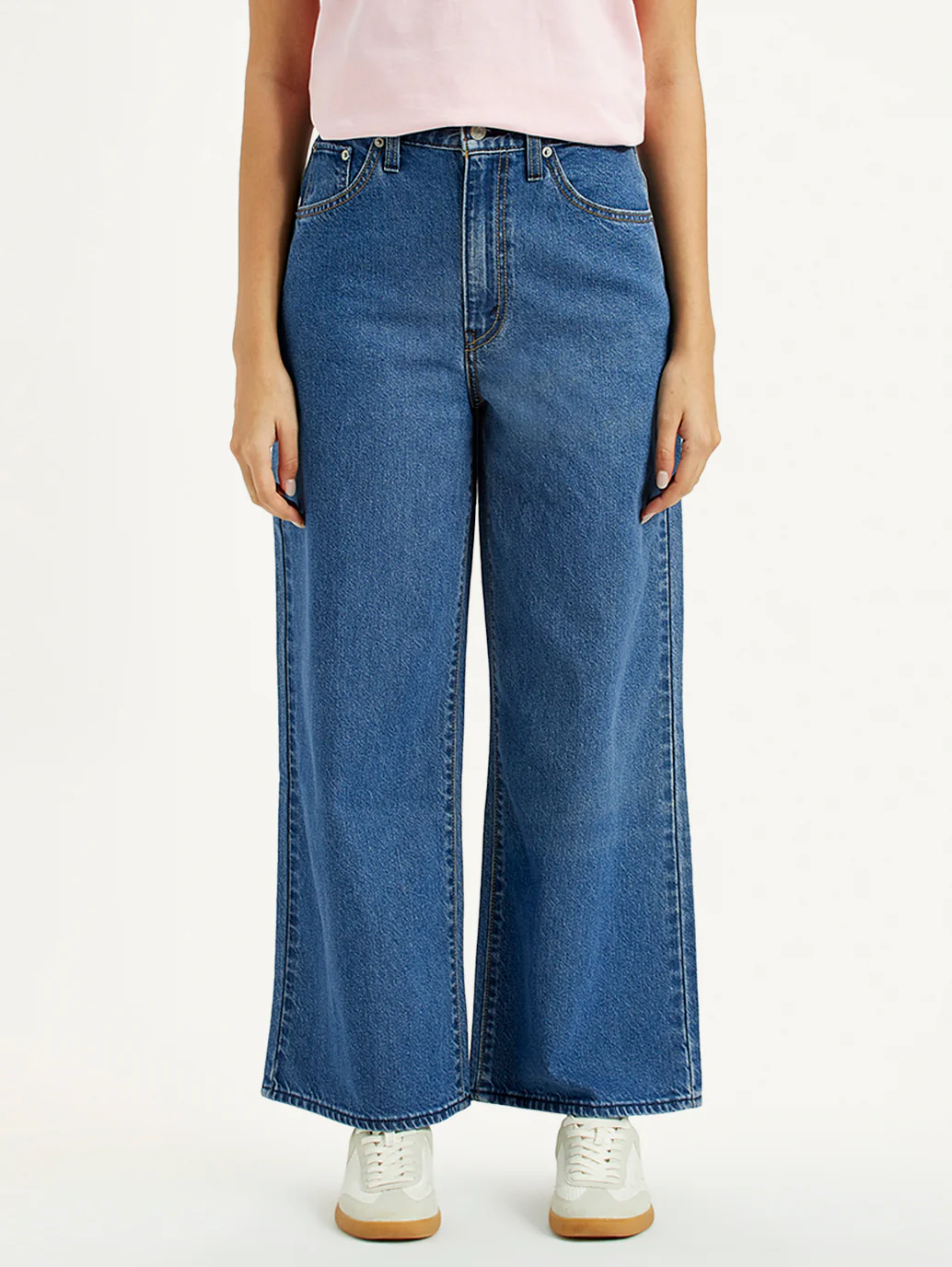Women's Cinch 94 Med Indigo Baggy Fit Mid Rise Jeans - Image 2