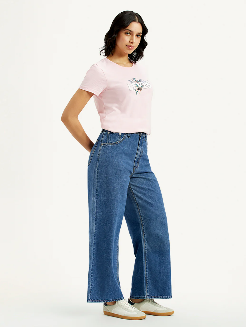 Women's Cinch 94 Med Indigo Baggy Fit Mid Rise Jeans - Image 8