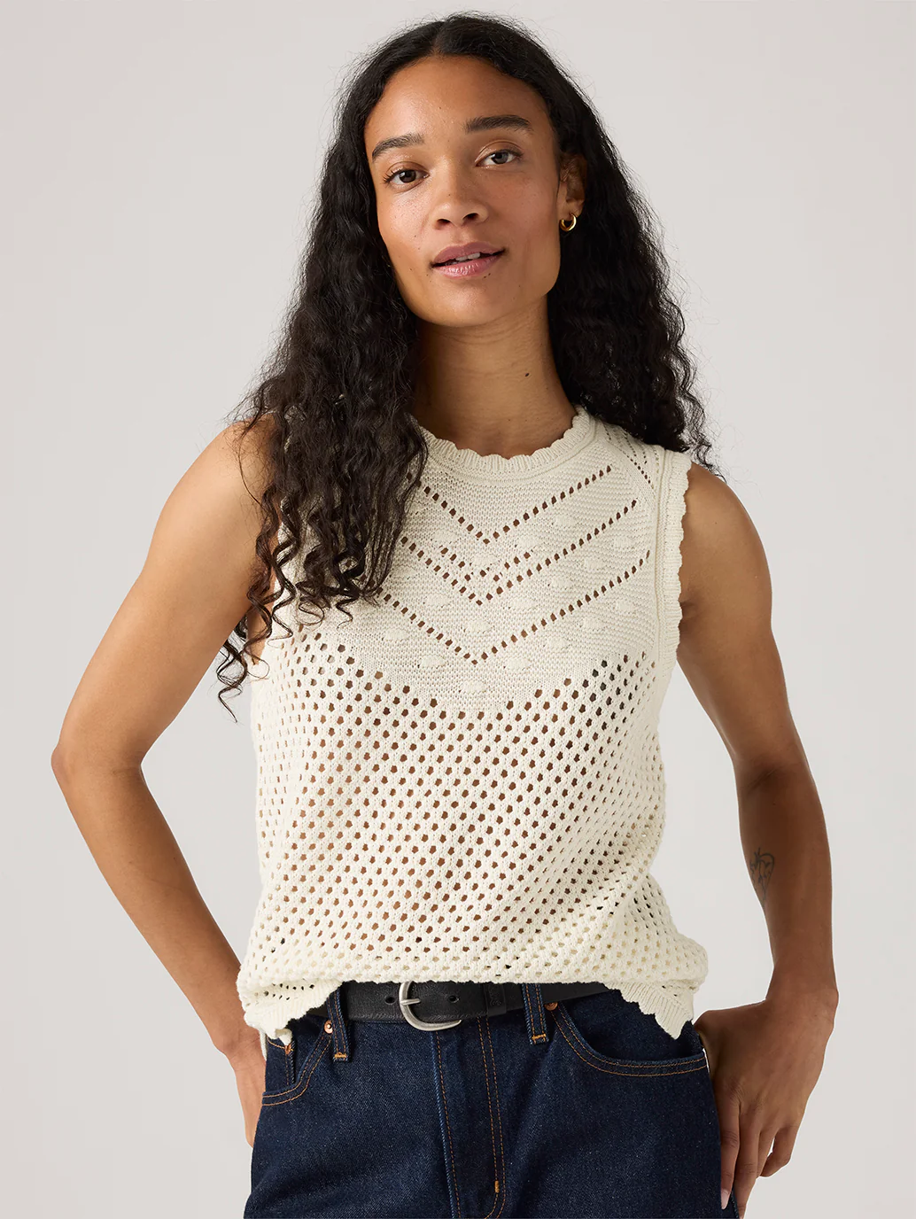 Women's Adrienne Crochet Tank Top - Image 4