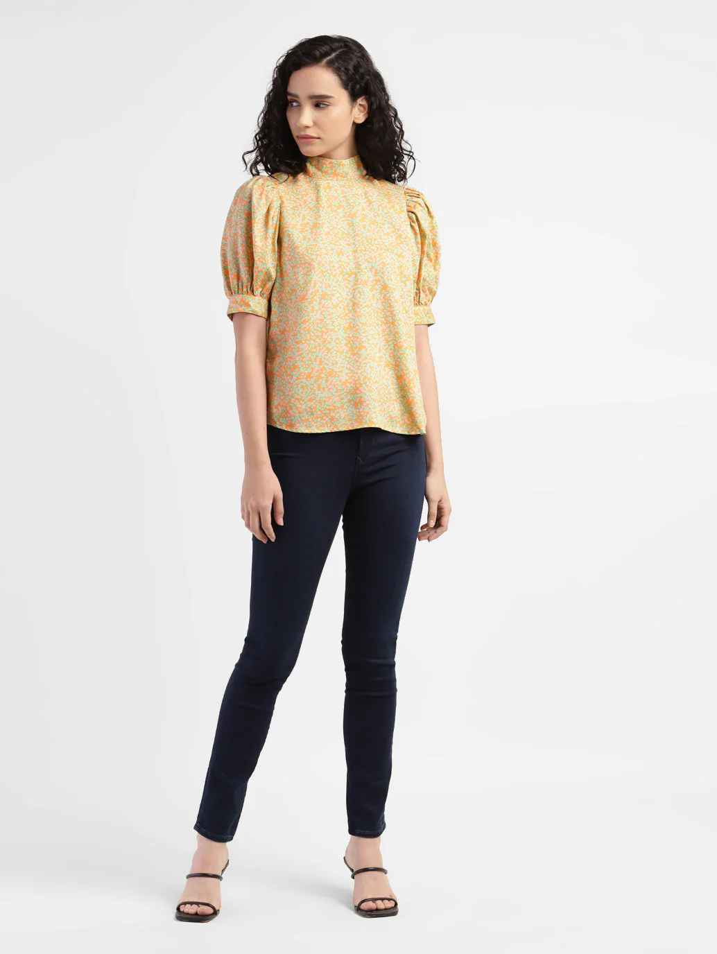 Women's All Over Print High Neck Top - Image 5