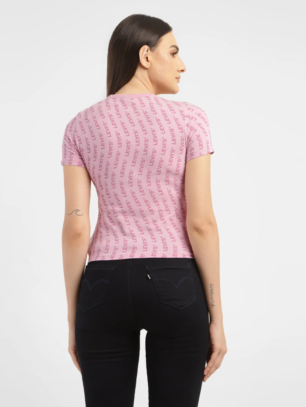 Women's Brand Logo Slim Fit T-shirt - Image 3
